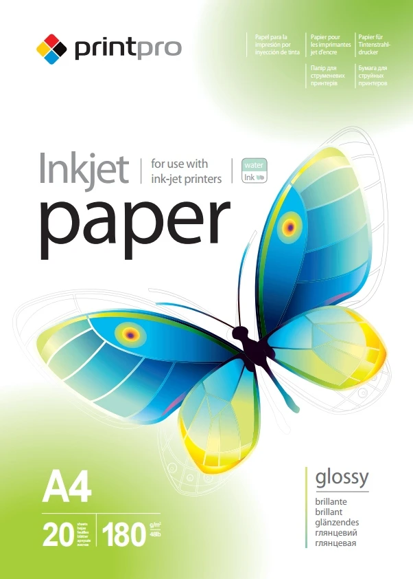 ColorWay PrintPro Photo Paper, 20 sheets | 180 g/m² | A4 | High Glossy