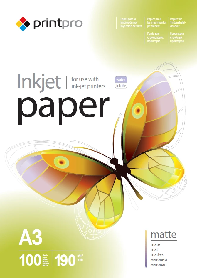 ColorWay PrintPro Photo Paper, 100 sheets | 190 g/m² | A3 | Matte