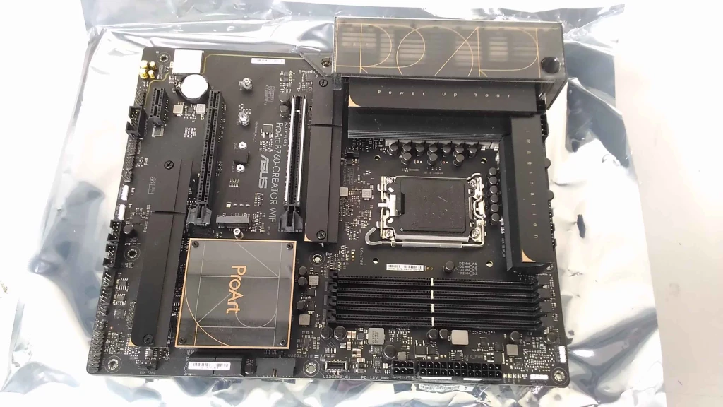 SALE OUT. ASUS PROART B760-CREATOR WIFI | Asus PROART B760-CREATOR WIFI | Processor family Intel | Processor socket LGA1700 | DDR5 DIMM | Supported hard disk drive interfaces M.2, SATA | Number of SATA connectors 4 | USED, REFURBISHED, WITHOUT ORIGINAL PACKAGING AND ACCESSORIES, ONLY BACKPANEL AND ANTENNA INCLUDED