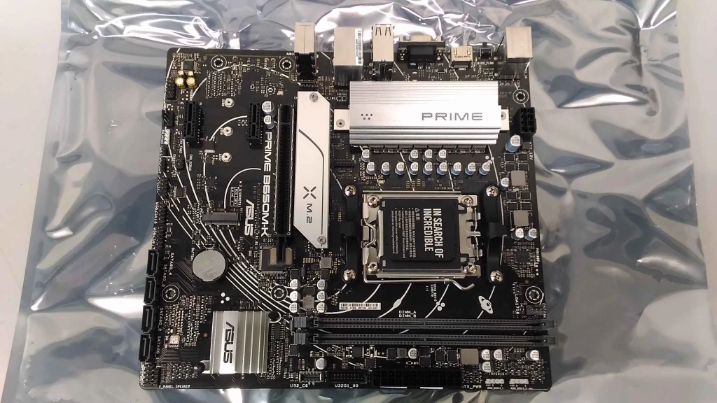 SALE OUT. ASUS PRIME B650M-K | Asus PRIME B650M-K | Processor family AMD | Processor socket AM5 | DDR5 | Supported hard disk drive interfaces SATA, M.2 | Number of SATA connectors 4 | USED, REFURBISHED, WITHOUT ORIGINAL PACKAGING