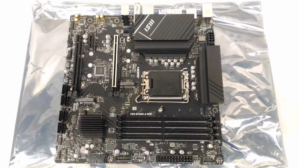 SALE OUT. MSI PRO B760M-A WIFI 1700 | MSI PRO B760M-A WIFI | Processor family Intel | Processor socket  LGA1700 | Memory slots 4 | Supported hard disk drive interfaces SATA, M.2 | Number of SATA connectors 4 | Chipset Intel B760 | mATX | USED, REFURBISHED, WITHOUT ACCESSORIES, ONLY BACKPANEL AND ANTENNAS INCLUDED