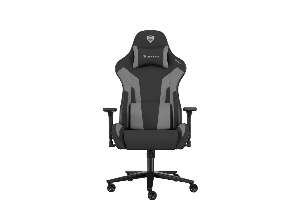 Genesis Eco leather, Fabric, Metal, Nylon with CareGlide coating | Gaming Chair | Nitro 720 | Black/Gray