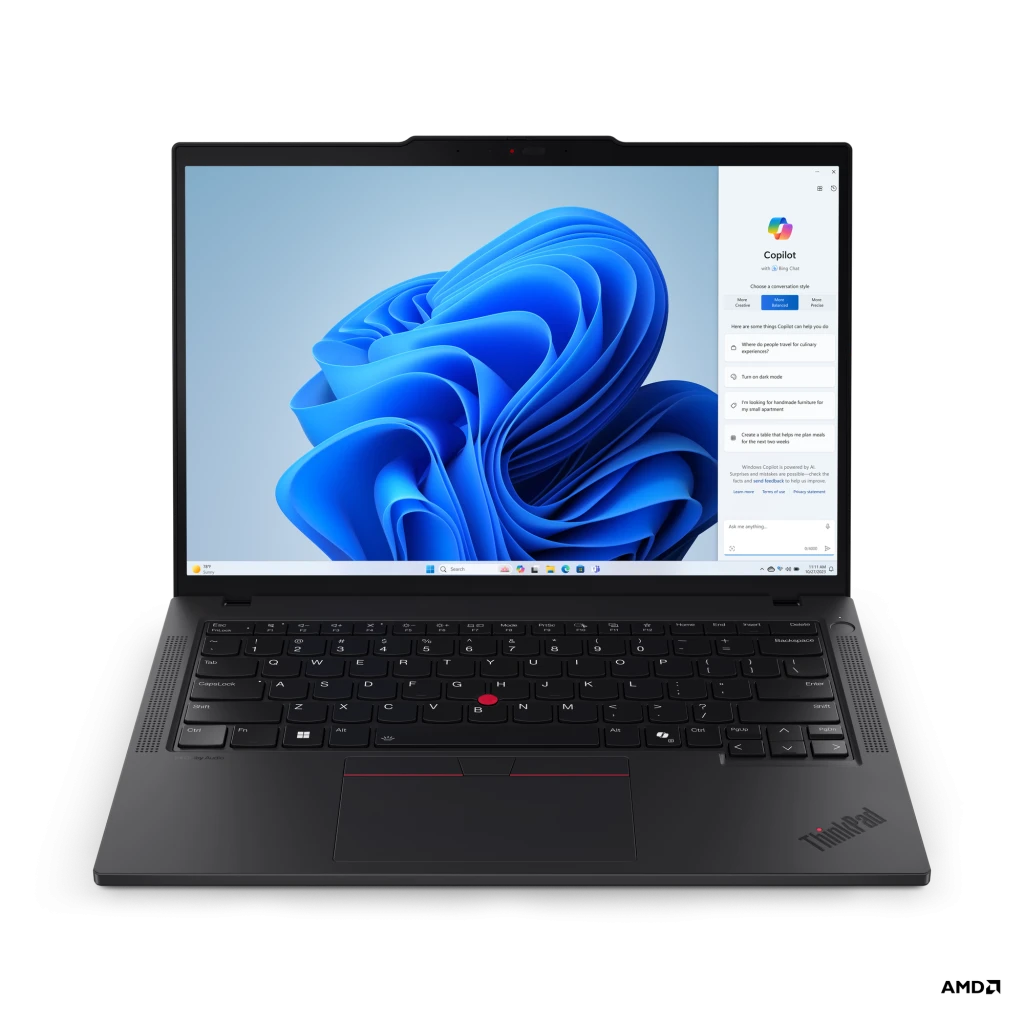 Lenovo ThinkPad T14 G5 | Black | 14 " | IPS | WUXGA | 1920 x 1200 pixels | Anti-glare | AMD Ryzen 7 PRO | 8840U | 32 GB | SO-DIMM DDR5 | Solid-state drive capacity 1000 GB | AMD Radeon 780M Graphics | Windows 11 Pro | 802.11ax | Bluetooth version 5.3 | Keyboard language Nordic | Keyboard backlit | Warranty 36 month(s) | Battery warranty 12 month(s)