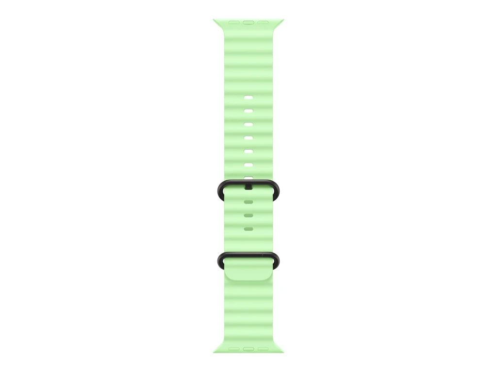 Apple | 49mm Neon Green Ocean Band - Black Titanium Finish