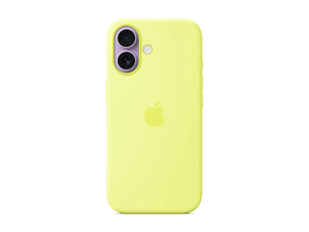 Apple iPhone 17 Silicone Case with MagSafe - Neon Yellow | Apple