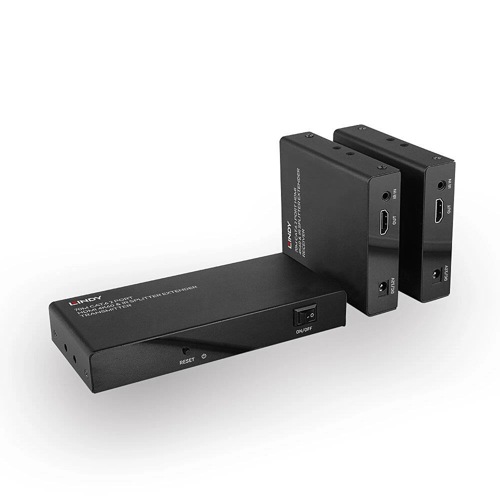 Lindy 38385 AV-pikendus AV saatja ja vastuvõtja Must