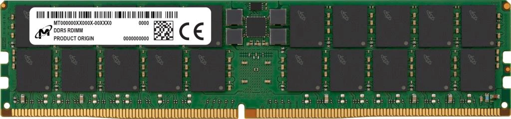 Server Memory Module|MICRON|DDR5|128GB|RDIMM|5600 MHz|CL 46|1.1 V|MTC40F2047S1RC56BR
