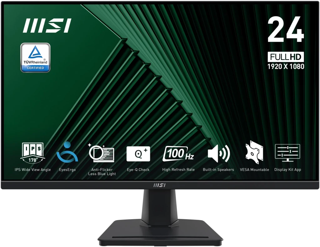 LCD Monitor|MSI|PRO MP245G|23.8"|Business|Panel IPS|1920x1080|16:9|100 Hz|1 ms|Speakers|PROMP245G