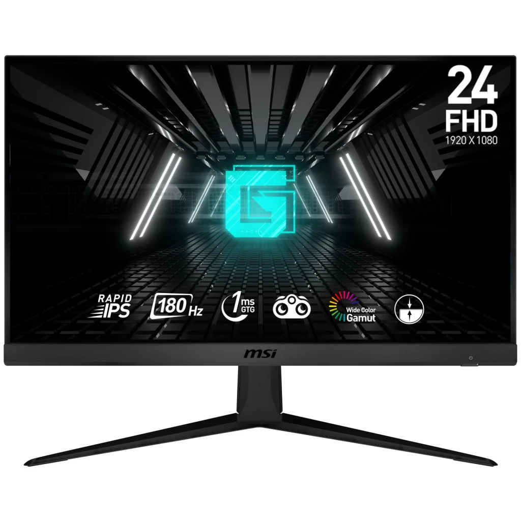MSI G2412F PC lamekuvar 60,5 cm (23.8") 1920 x 1080 pikslit Full HD Must