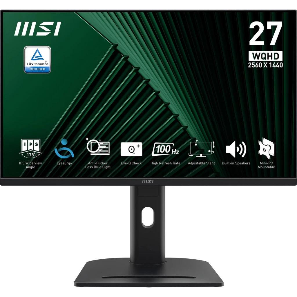 LCD Monitor|MSI|PRO MP275QPG|27"|Business|Panel IPS|2560x1440|16:9|100 Hz|1 ms|Speakers|PROMP275QPG