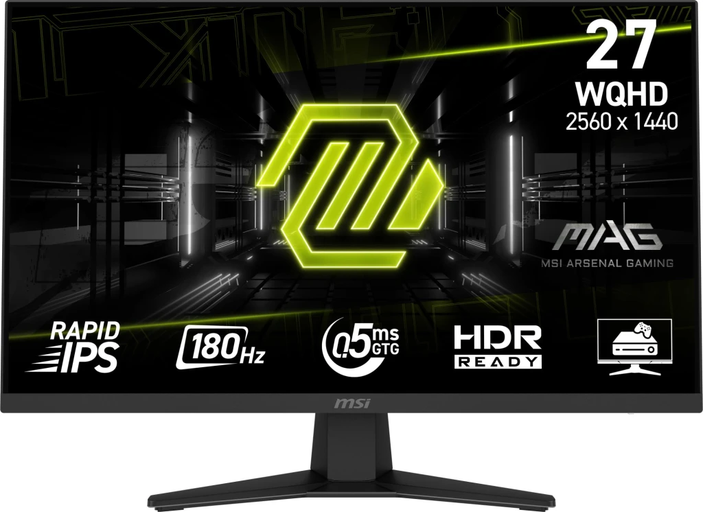 LCD Monitor|MSI|MAG 274QF|27"|Gaming|Matte|Panel IPS|2560x1440|16:9|180Hz|0.5 ms|Colour Black|MAG274QF