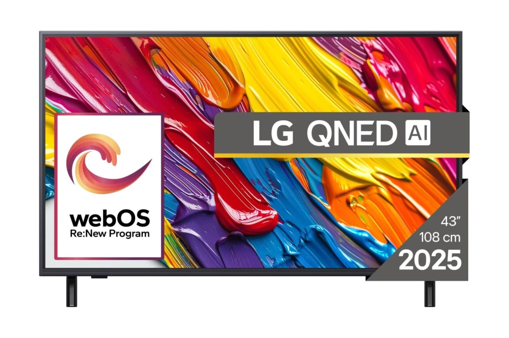 LG QNED 43QNED82A3B teler 109,2 cm (43") 4K Ultra HD Nutiteleri funktsioon WiFi Must