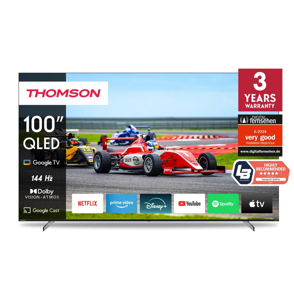 TV Set|THOMSON|100 "|4K Ultra HD|3840 x 2160 pixels|16:9|QLED Pro|100QG7S14