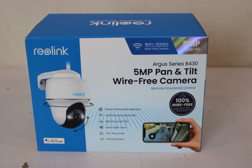 SALE OUT. Reolink Argus Series B430 Smart 5MP Pan & Tilt Wire-Free Camera, White | Reolink Smart Pan and Tilt Wire-Free Camera | Argus Series B430 | 24 month(s) | PTZ | 5 MP | Fixed | H.265 | Micro SD, Max. 128 GB | UNPACKED, SCRATCHED