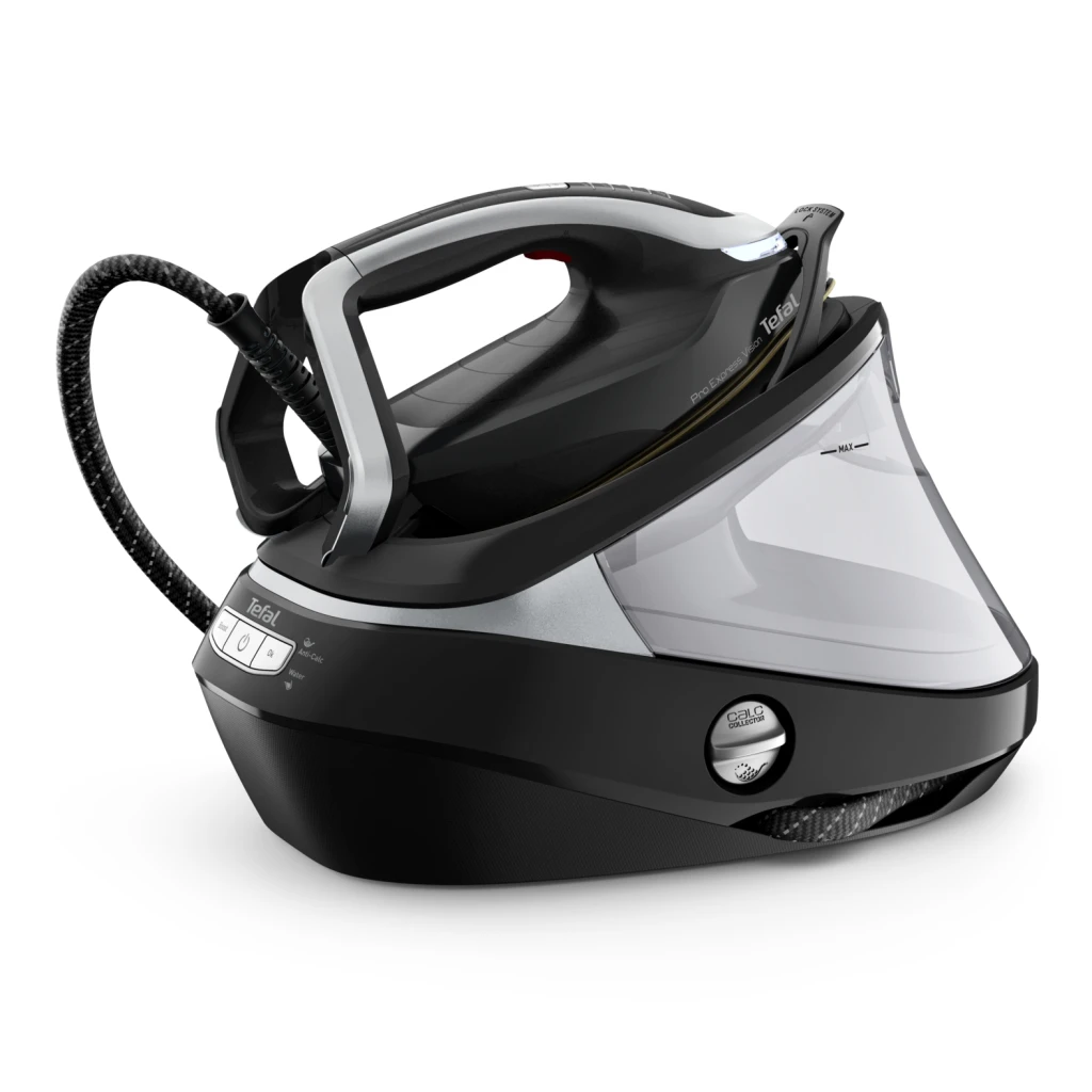 TEFAL | Pro Express Vision GV9821 | 3000 W | 1.2 L | 9 bar | Auto power off | Vertical steam function | Calc-clean function | Black