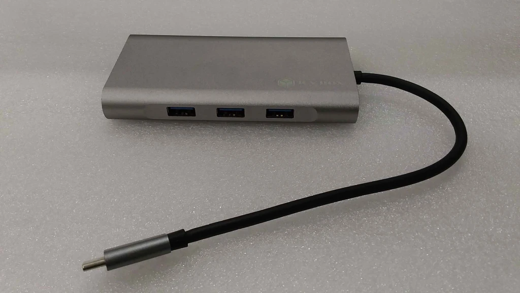 SALE OUT. Icy Box IB-DK4040-CPD USB Type-C™ DockingStation with two video interfaces | Raidsonic DEMO