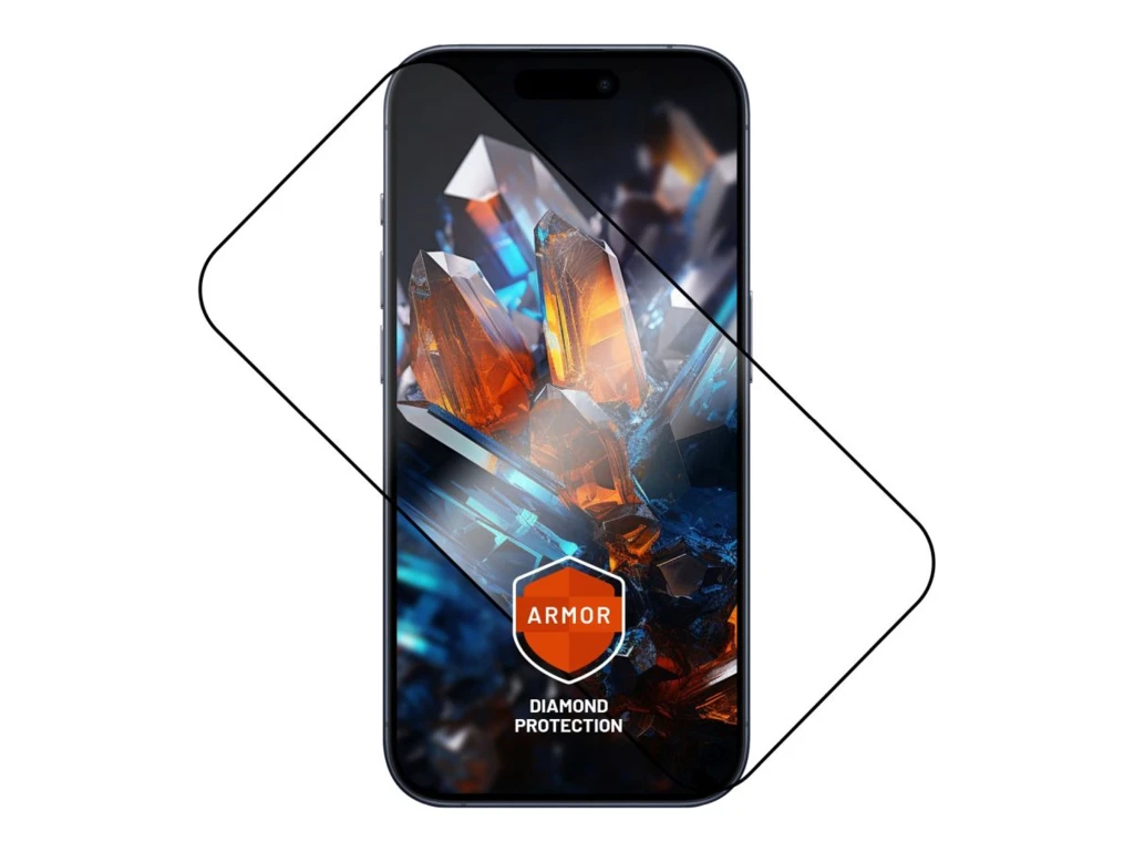 Fixed Screen protector | Apple | iPhone 17 Pro | Tempered glass | Black | Armor with Anti-dust applicator and AR layer