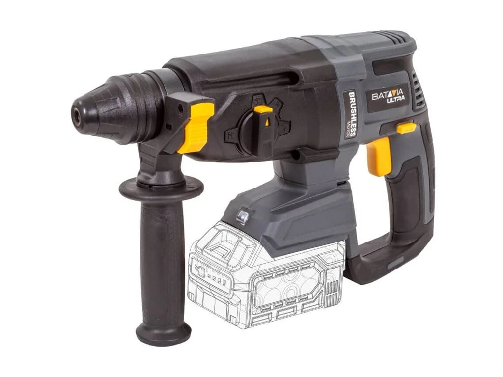 Batavia B.V. 18V Cordless Brushless Rotary Hammer SDS+, Without Battery and Charger in BMC