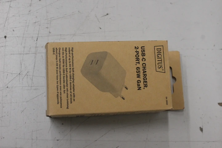 Digitus USB-C Charger, 2-port, 65W GaN | DAMAGED PACKAGING, UNPACKED