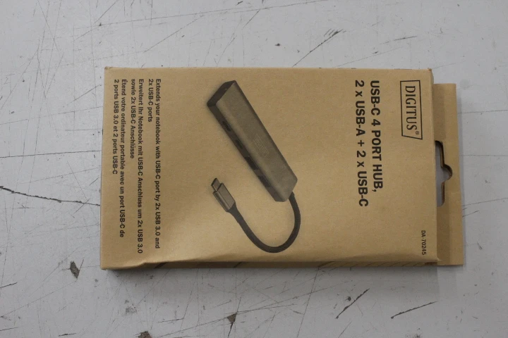 SALE OUT. Digitus USB-C 4 Port HUB 2x USB-A + 2x USB-C Gen2 | Digitus USB-C 4 Port HUB 2x USB-A + 2x USB-C Gen2 | DA-70245 | USB-C Hub DAMAGED PACKAGING