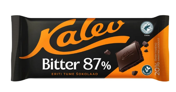 KALEV, Bitter 87% eriti tume šokolaad 100g