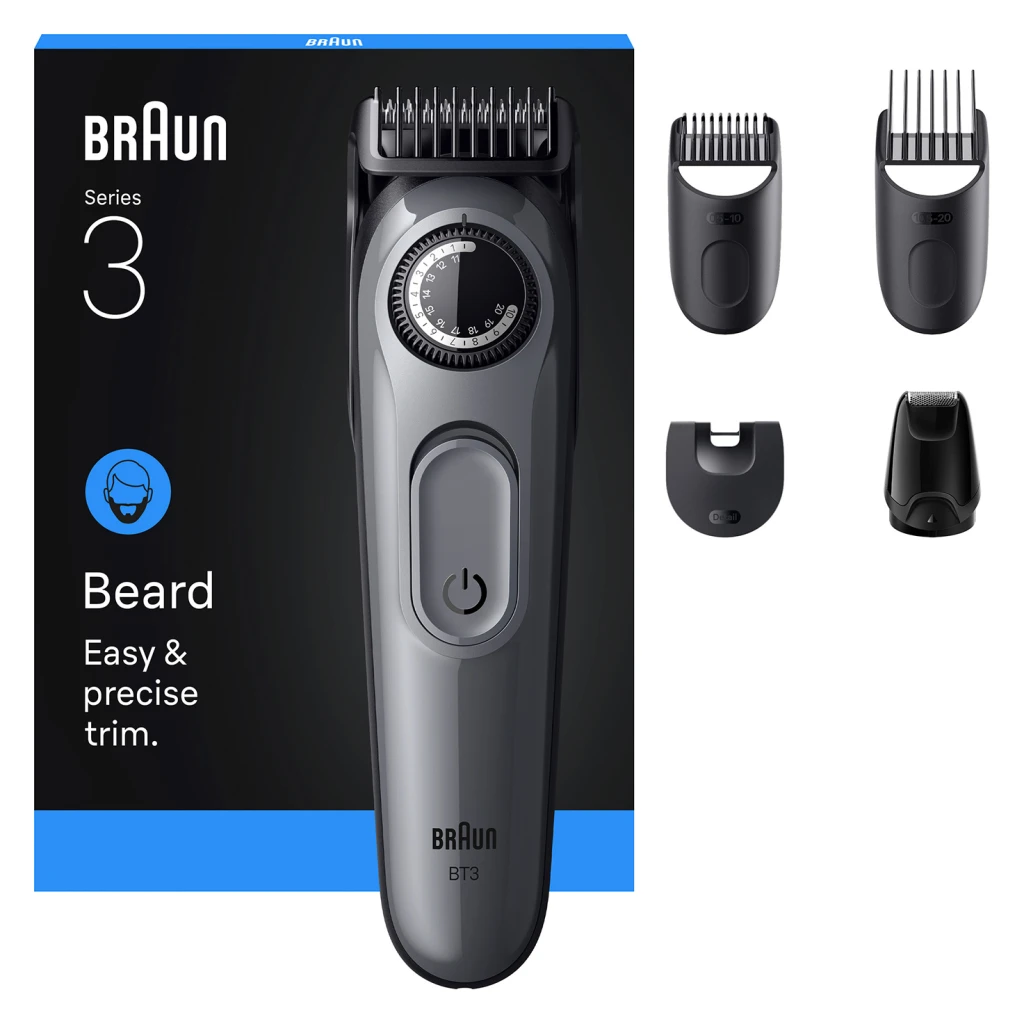 Braun Beard Trimmer | Series 3 BT3560 | Cordless | Number of length steps 40