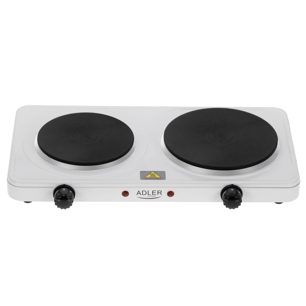 Adler Hot Plate | AD 6520 | Number of burners/cooking zones 2 | White | Electric