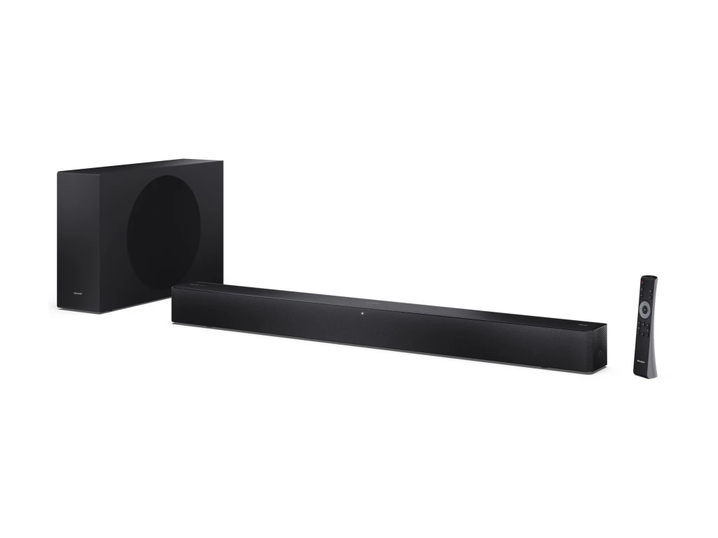 Sharp 2.1 Dolby Atmos/DTS Virtual:X Soundbar with Slim Wireless Subwoofer | HT-SBW310 | 330 W | Bluetooth | Black | Wireless connection