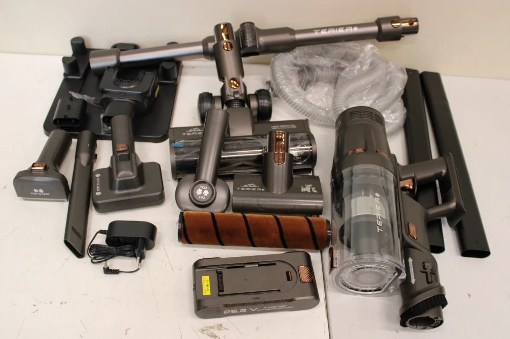 SALE OUT. ETA ETA524790000 Terier Handheld vacuum cleaner, Cordless, Operating time 80 min., Dust container 0.5 L, Black | ETA Vacuum Cleaner | ETA524790000 Terier | Cordless operating | Handstick | 500 W | 25.2 V | Operating time (max) 80 min | Brown | Warranty 24 month(s) | UNPACKED, USED, DAMAGED ACCESORIES