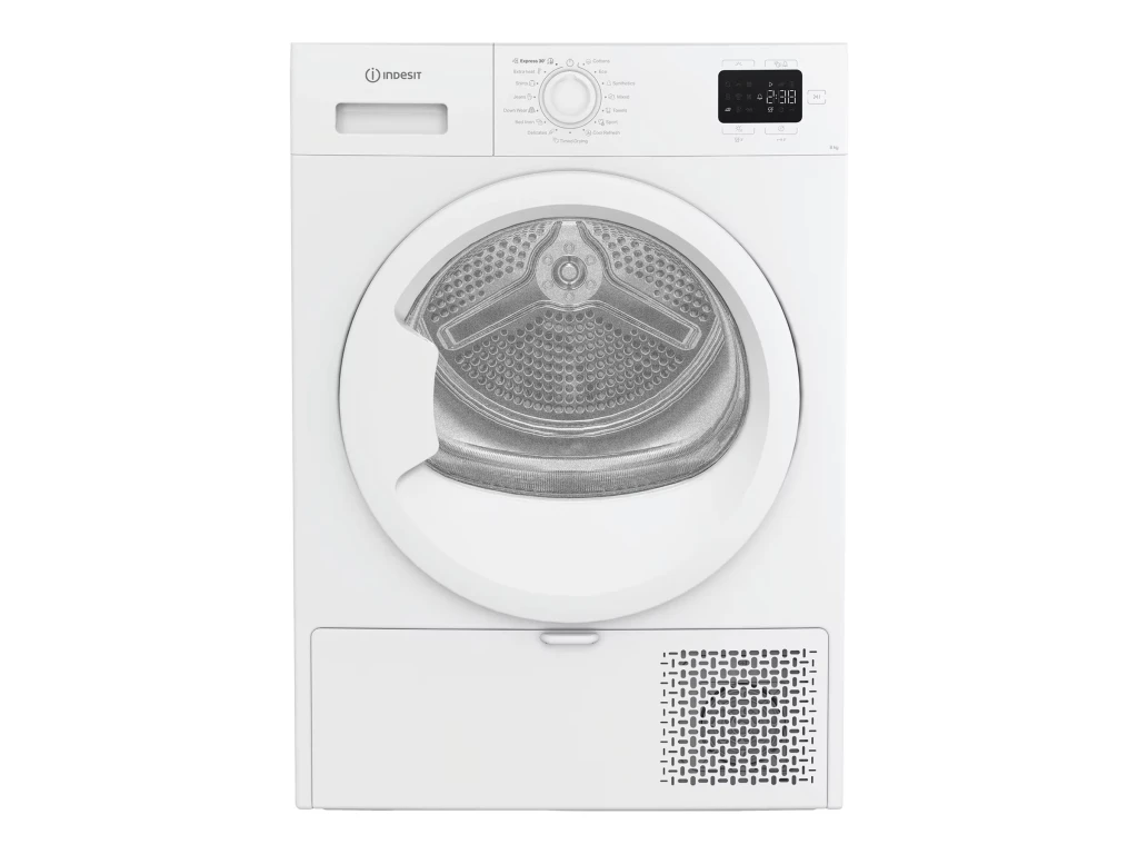 INDESIT Dryer Machine | C YSD 83D WW EE | Energy efficiency class D | Front loading | 8 kg | Heat pump | LED | Depth 54.5 cm | White
