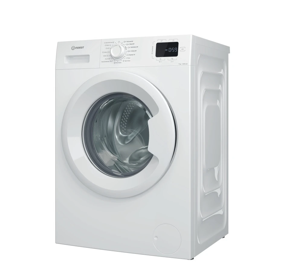 INDESIT Washing machine | IM 762 MY TIME EE | Energy efficiency class A | Front loading | Washing capacity 7 kg | 1200 RPM | Depth 50 cm | Width 60 cm | Display | Digit | Steam function | White