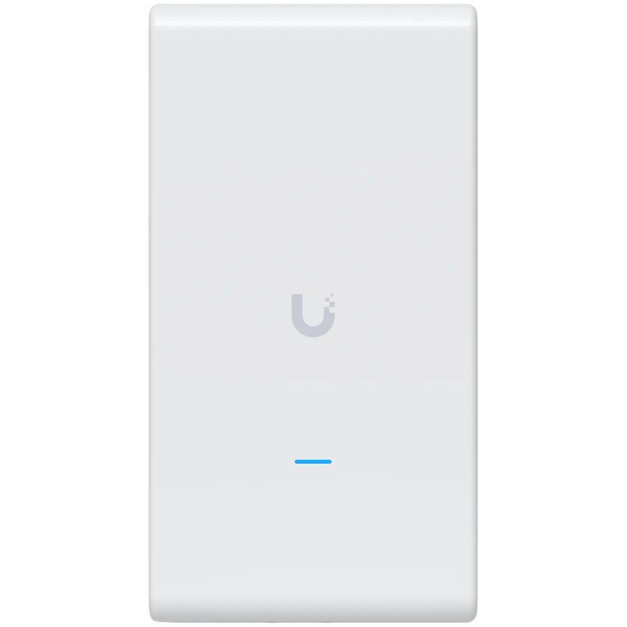 Ubiquiti U6-Mesh-Pro-EU Indoor/outdoor WiFi 6 AP with 4 spatial streams, an integrated super antenna, and a gigabit passthrough port