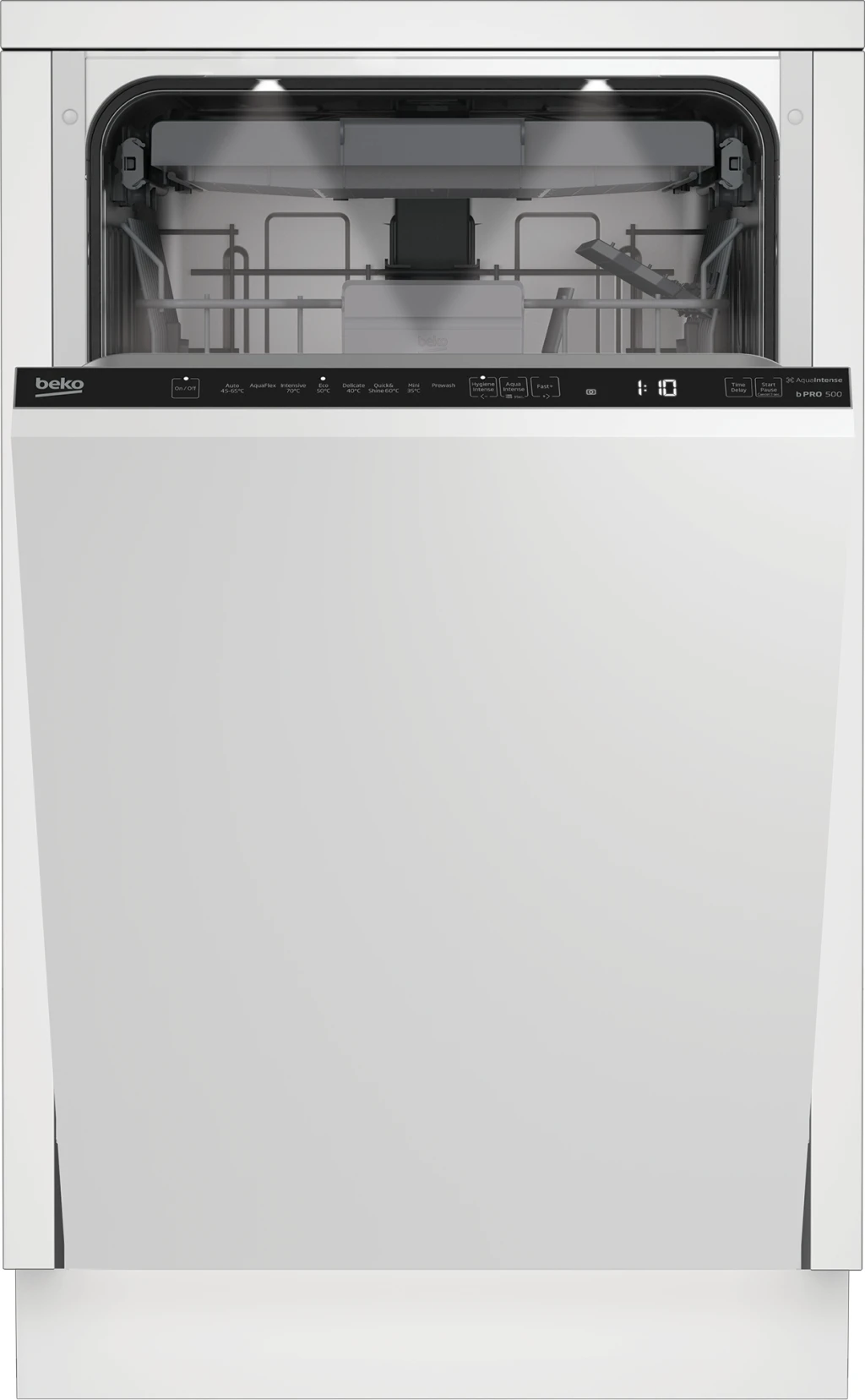 BEKO Dishwasher | BDIS38040Q | Built-in | Width 45 cm | Number of place settings 10 | Number of programs 8 | Energy efficiency class C | Display | White