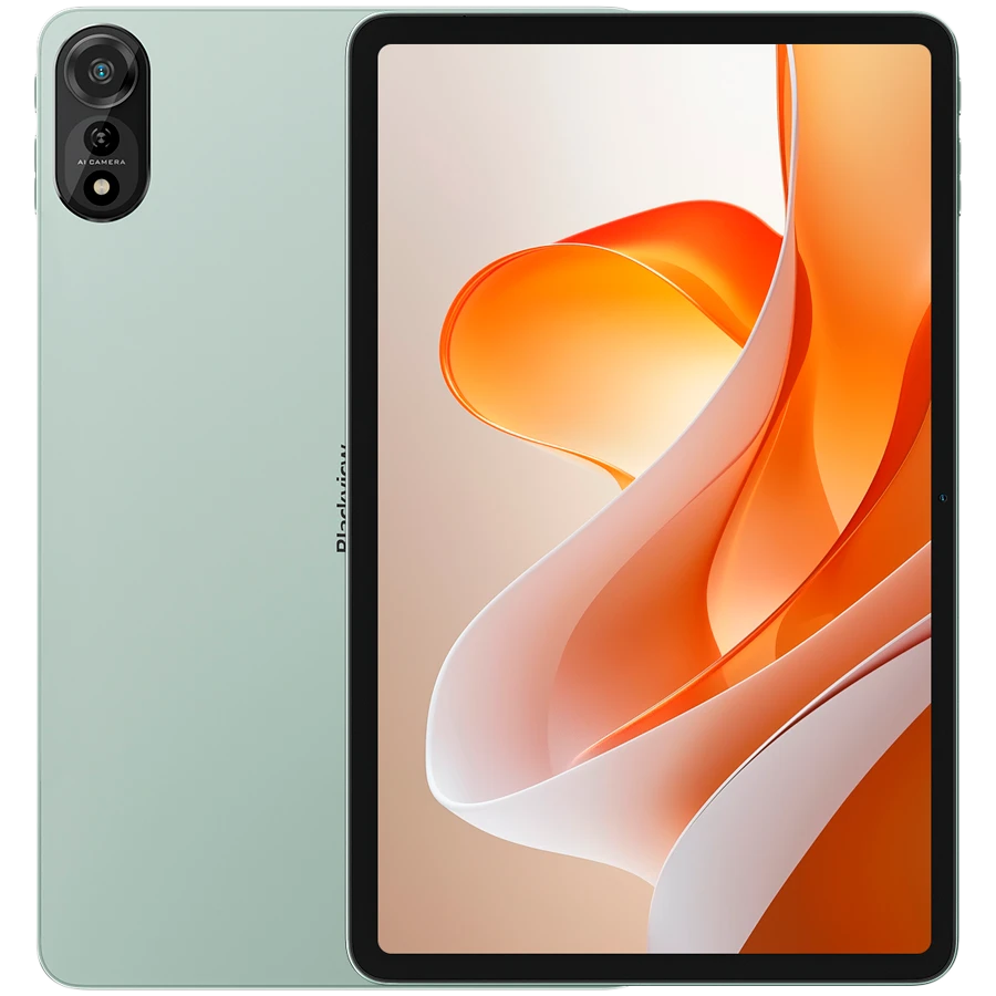 Blackview MEGA 2 WiFi 12-inch FHD 1200x2000 90Hz 12GB+256GB Allwinner A733 Octa-core 2.2GHz Cam Front 8MP Rear 16MP 9000mAh NO Charging Netflix HD TUV Rheiland Android 15 Moss Green