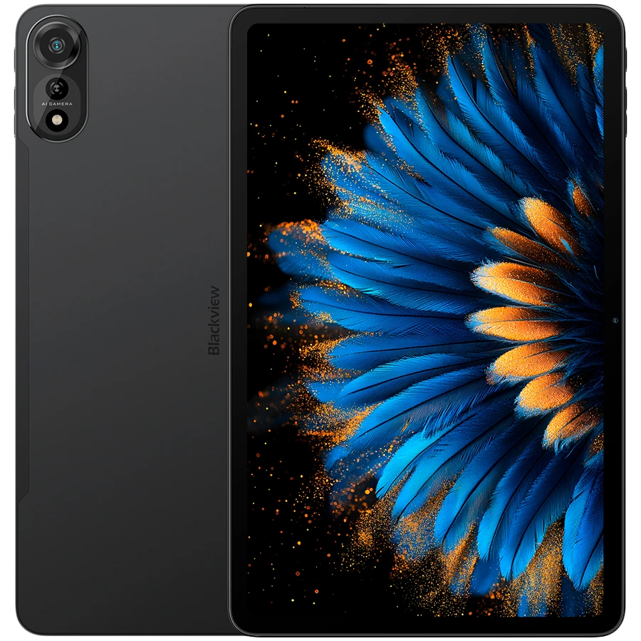 Blackview MEGA 2 SET LTE 12-inch FHD+IPS 1200x2000 60Hz 12GB+256GB Unisoc T615 Octa-core 1.6GHz Cam Front 8MP Rear 16MP 9000mAh+Charging 18W Fast / Cable Film Case Stylus Mouse Keyboard EN Netflix HD Android 15 Celestial Grey