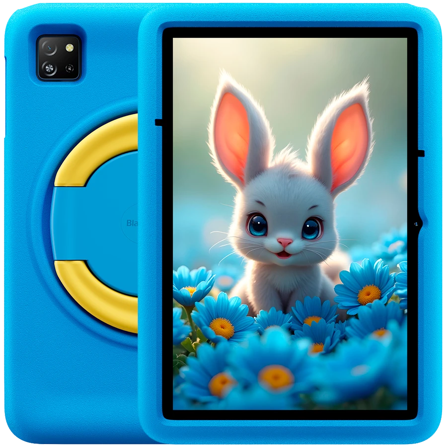 Blackview Tab 60 Pro Kids LTE 10.1-inch HD+ 800x1280 IPS 60Hz 4GB/128GB Octa-core T606 1.6GHz 5MP Front/8MP Back Camera Battery 7700mAh NO Carger USB Type-C Android 15 SD card slot Ocean Blue