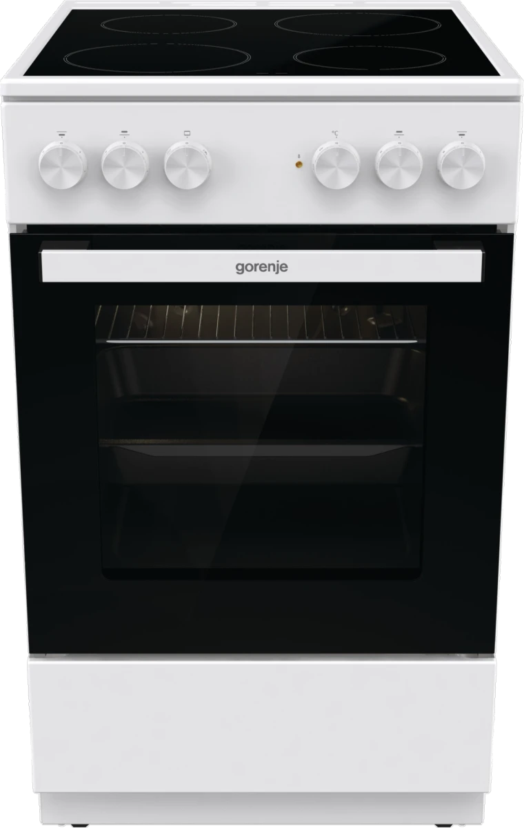 Gorenje Cooker | GEC5A21WG-B | Hob type Electric | Oven type Electric | White | Width 50 cm | Grilling | Depth 59.4 cm | 68 L