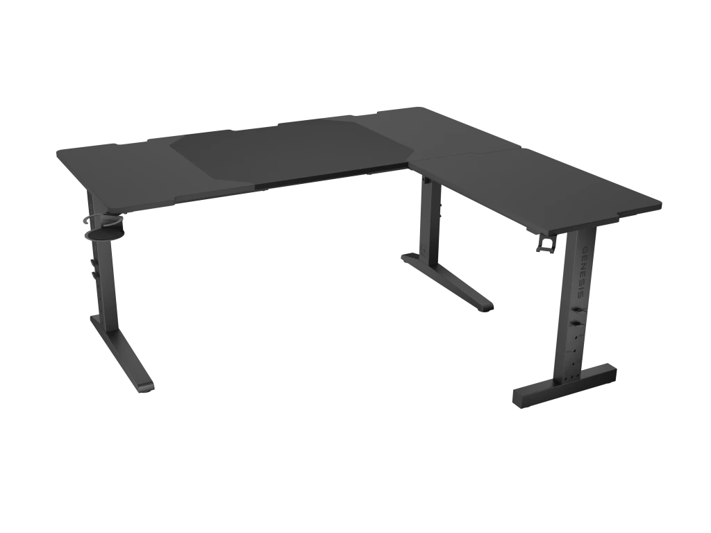 Genesis Gaming Desk | Holm 160 Modular Corner | Black/Anthracite