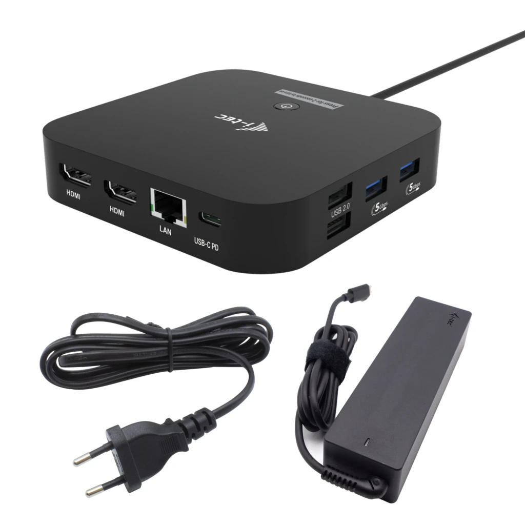 I-TEC USB-C Dual HDMI DS + Charger