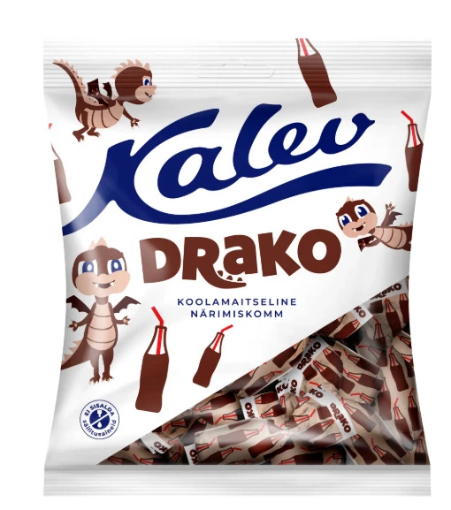 Närimiskommid Draakon KALEV koolamaitselised 110g