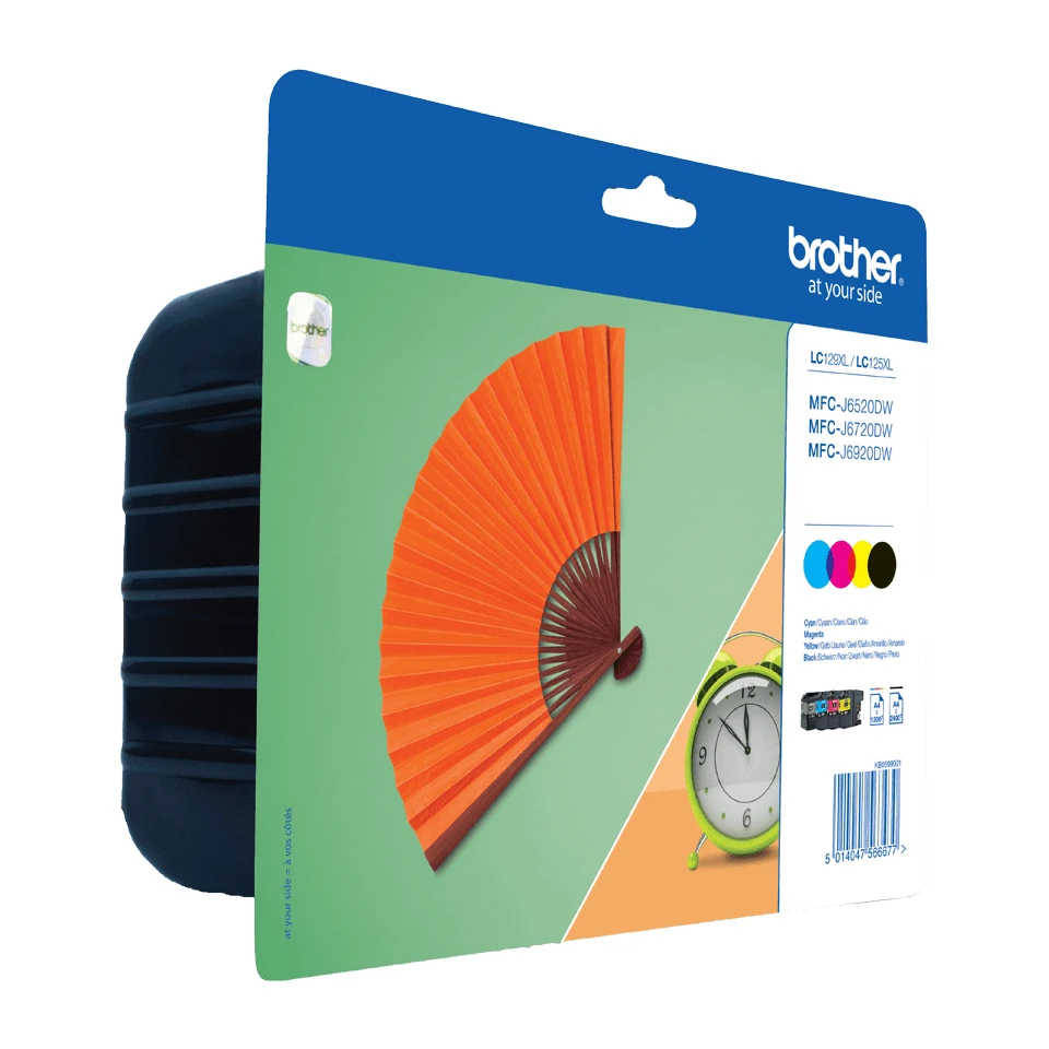 Brother LC129XLVALBP | Ink Cartridge | Black, Cyan, Magenta, Yellow
