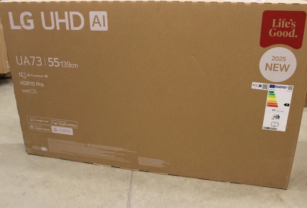 SALE OUT. LG 55UA73003LA 55" (140 cm) LED LCD TV | LG 55UA73003LA | 55 | Smart TV | webOS 25 | UHD | DAMAGED PACKAGING