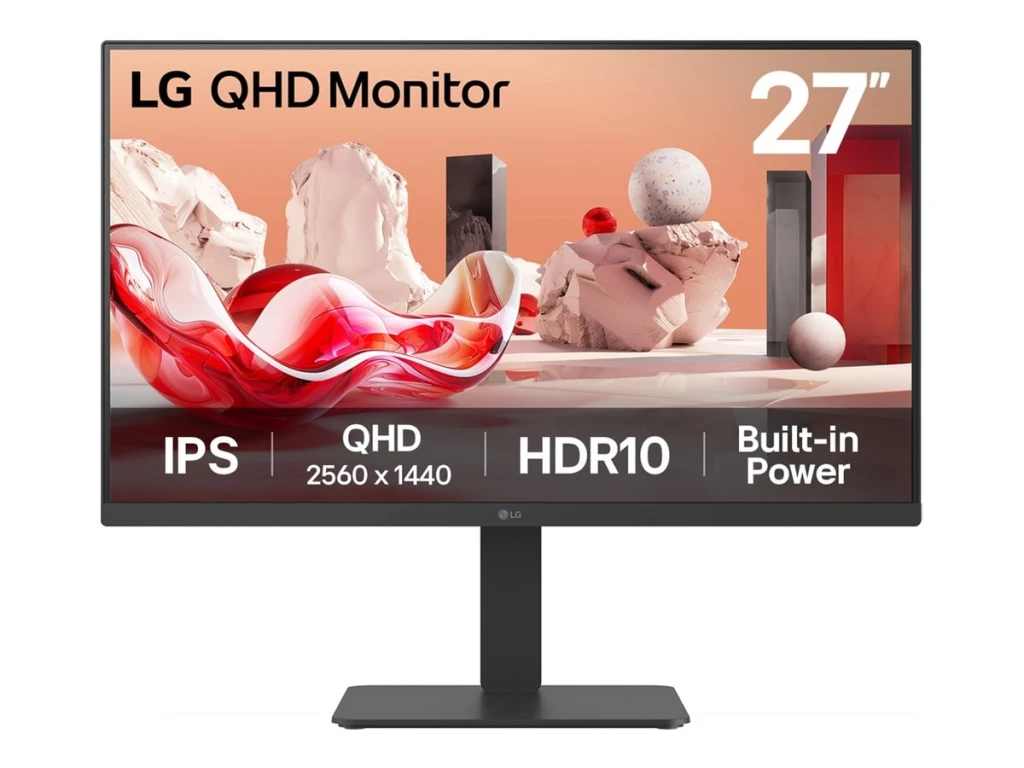 LG | 27BA54QB-B | 27 " | IPS | QHD | 16:9 | 75 Hz | 5 ms | 2560 x 1440 pixels | 350 cd/m² | HDMI ports quantity 2