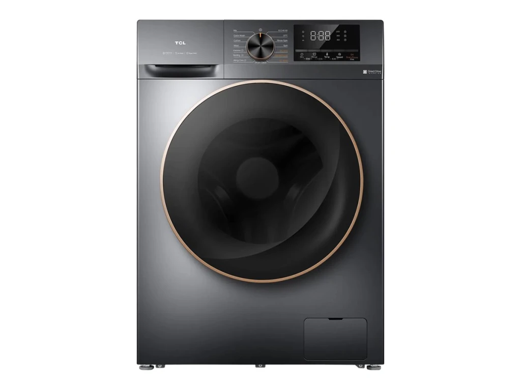 TCL Washing machine with dryer | CP1012SA0 | Energy efficiency class A/E | Front loading | Washing capacity 10 kg | 1200 RPM | Depth 63 cm | Width 60 cm | Display | LED | Drying system | Drying capacity 6 kg | Steam function