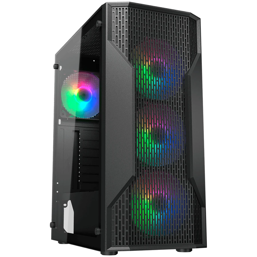 COUGAR MX110 RGB PC Case, Mid tower, Black