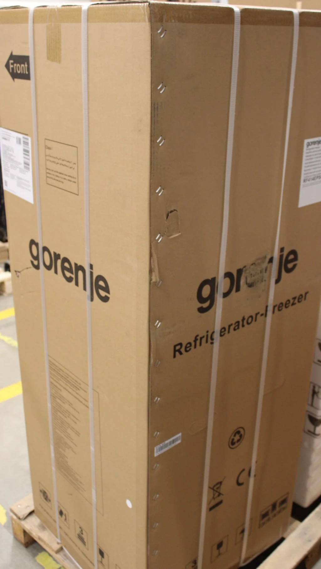 SALE OUT. Gorenje RF414EPS4 Refrigerator, E, Free standing, Double door, Height 143.6 cm, Net capacity 165 L, Net freezer 41 L, Grey | Gorenje Refrigerator | RF414EPS4 | Energy efficiency class E | Free standing | Double Door | Height 143.6 cm | Fridge net capacity 165 L | Freezer net capacity 41 L | 40 dB | Grey | DAMAGED PACKAGING, DENTS ON BACK