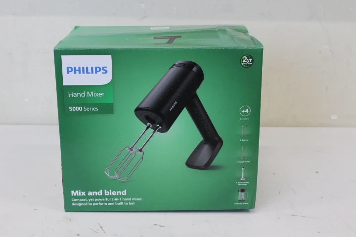SALE OUT. Philips Mixer HR3781/10, 500 Series, Black, Hblend | Philips Mixer | HR3781/10 500 Series | Hand Mixer | 500 W | Number of speeds 5 | Turbo mode | Black | DAMAGED PACKAGING