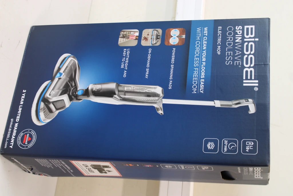 SALE OUT. Bissell SpinWave Cordless MultiFunctional Cleaner | Bissell Mop | SpinWave | Cordless operating | Washing function | Blue/Titanium | 18 V | DAMAGED PACKAGING