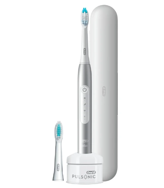 Oral-B Pulsonic Slim Luxe 4500 Täiskasvanud Sonic-tehnoloogiaga hambahari Plaatina