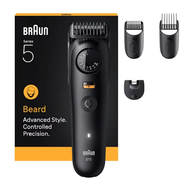 Braun Beard Trimmer | Series 5 BT5520 | Cordless | Number of length steps 40 | Black